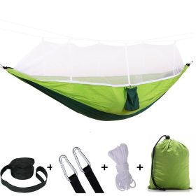 Double Camping Hammock with Reversible Mosquito Net