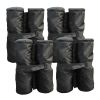 Canopy Weight Bags 33lbs Sandbag Anchors for Stability Gazebo Tent Set of 4 Durable Black