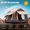 Foldable 2-3 People Amphibious Inflatable Car Roof Top Tent for camping Outdoor Glamping Camping Tent for SUV,Truck( Two-tone Style, Khaki & Black)