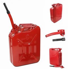 Jerry Fuel Can, 5.3Gallon/20L Portable Jerry Gas Can with Flexible Spout System