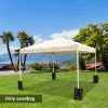 Canopy Weight Bags 33lbs Sandbag Anchors for Stability Gazebo Tent Set of 4 Durable Black