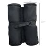 Canopy Weight Bags 33lbs Sandbag Anchors for Stability Gazebo Tent Set of 4 Durable Black