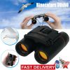 Binoculars 30x60 Zoom Travel Compact Folding Telescope Hunting Day Night Outdoor Small Pocket Binoculars Compact Adults, Mini Kids Binoculars Boy