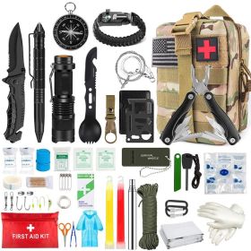 Multifunction Survival Kit/Emergency Supplies/Outdoor Preparedness Kit (Color: CP, Ships From: China)