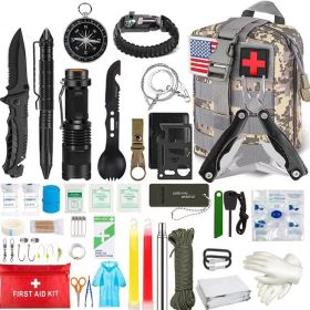 Multifunction Survival Kit/Emergency Supplies/Outdoor Preparedness Kit (Color: ACU, Ships From: China)