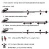 Folding Trekking Poles for use Outdoor Camping & Hiking