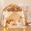 Large Playhouse Tent Kids Play Tent Bed Tent with String Lights