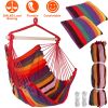 Canvas Hanging Hammock Chair with Wooden Spreader Bar Canvas Hanging Hammock Chair with Wooden Spreader Bar