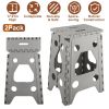 2 Pack Folding Step Stools with Carry Handle and Non-Slip Design