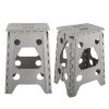 2 Pack Folding Step Stools with Carry Handle and Non-Slip Design