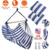 Canvas Hanging Hammock Chair with Wooden Spreader Bar Canvas Hanging Hammock Chair with Wooden Spreader Bar