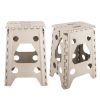 2 Pack Folding Step Stools with Carry Handle and Non-Slip Design