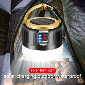 LED Solar Camping Light USB Rechargeable Bulb Outdoor Tent Lamp Portable Lantern Night Emergency Bulb Flashlight BBQ Hiking Tool (Wattage: Best 280w B, Ships From: China)